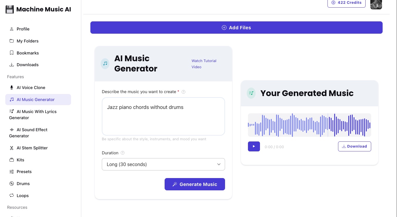 AI music generator